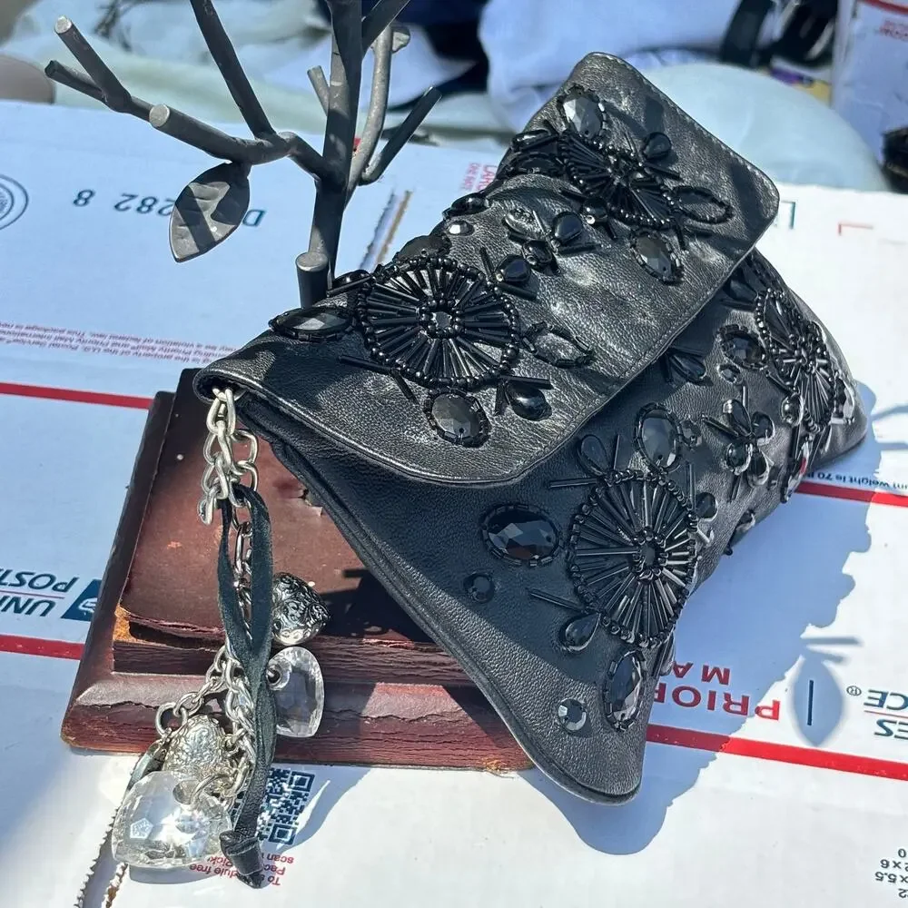 Vintage Black Clutch Purse